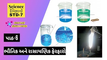 std 7 science chapter 6 2021 | પાઠ-6 ભૌતિક અને રાસાયણિક ફેરફારો | Physical and chemical changes
