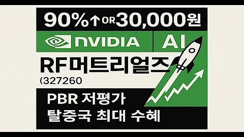 [엔비디아 촉매제] RF머트리얼즈(327260) 🚀 목표주가 3만원! PBR 저평가, AI 광트랜시버 '탈중국' 최대 수혜주 분석