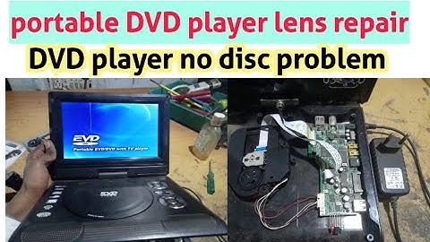 portable DVD player no disc problem | DVD player lens repair