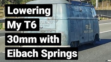 T6 Lowering Springs, Eibach 30mm springs before and after on 20 inch alloys. Riding on 275/40/20s.