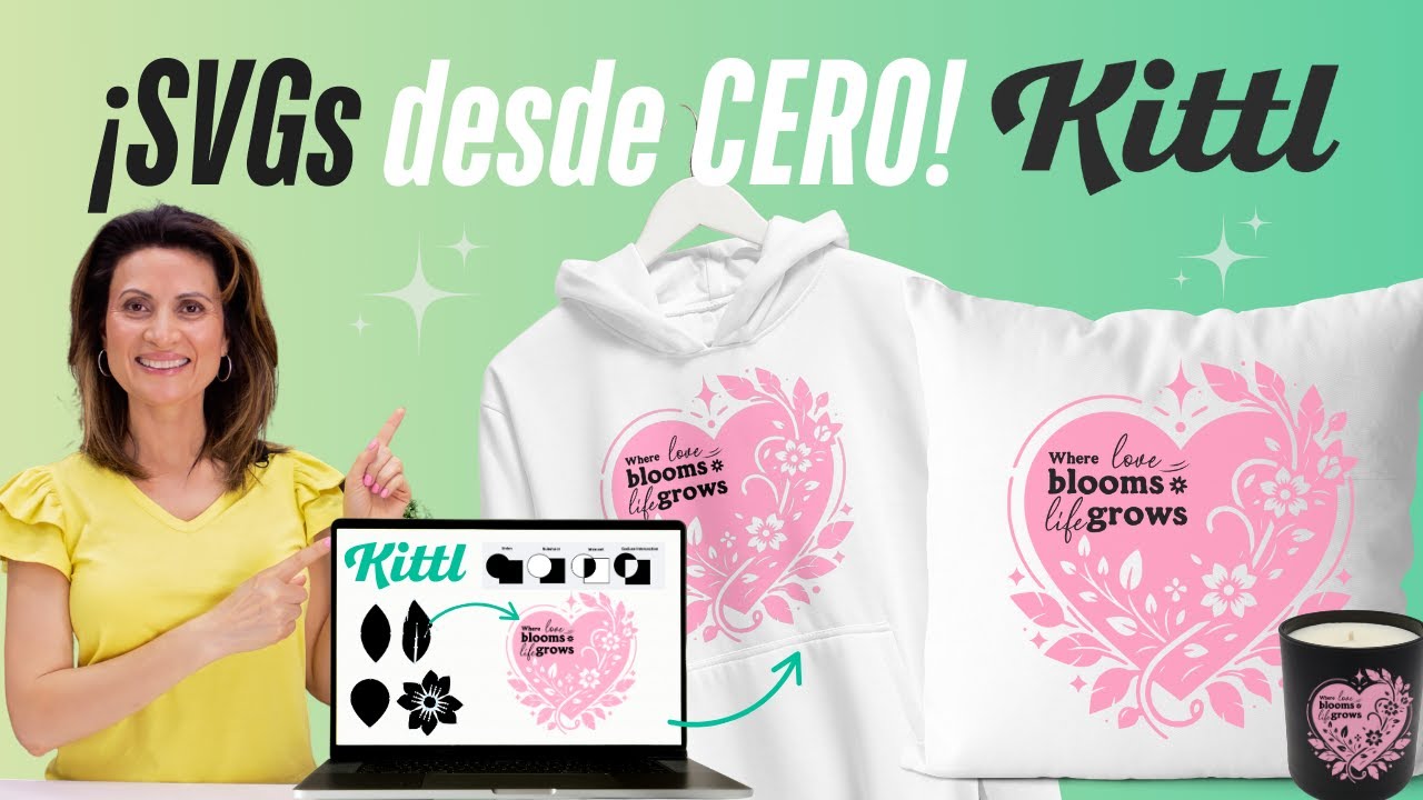 Crea SVGs Profesionales desde CERO con Nueva Herramienta de Kittl | Ideal para Cricut, Láser y Más