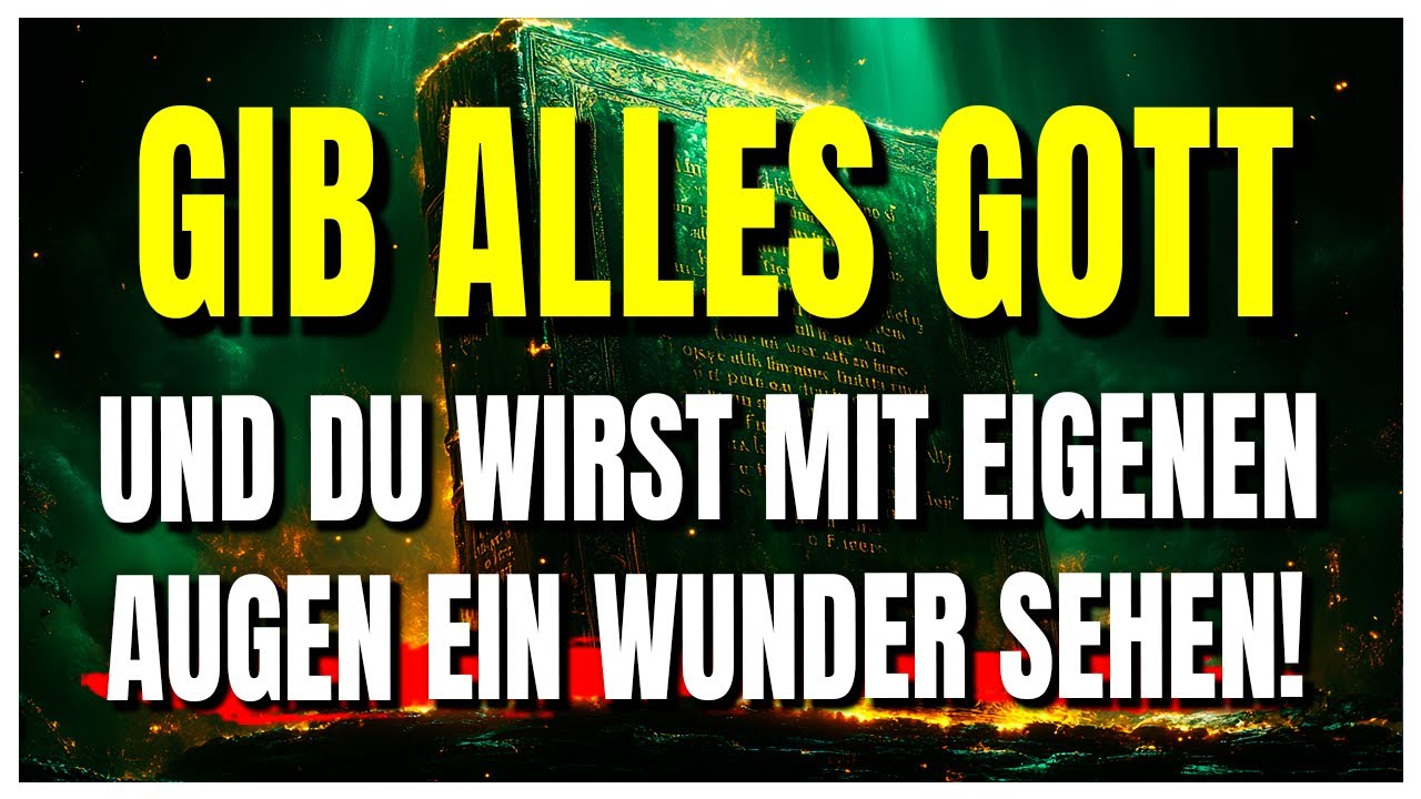 Wenn du Gott alles anvertraust, geschehen Wunder, die dein Verstand nicht erfassen kann