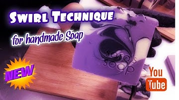 COLD PROCESS SOAP SWIRL TECHNIQUE- the chop stick swirl
