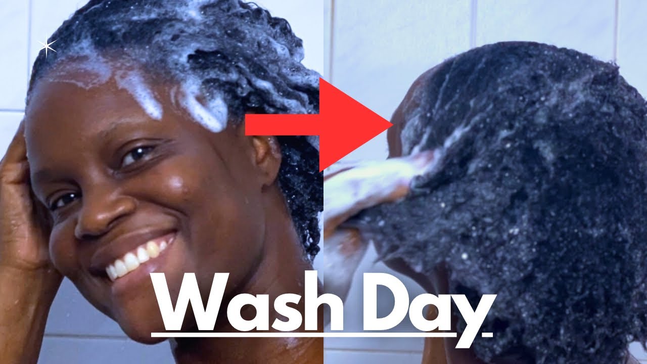Wash day on short natural hair type 4b/4c