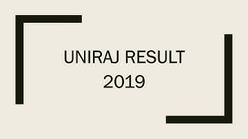 Download Uniraj Result 2019 Released UG & PG Exam Result 2019