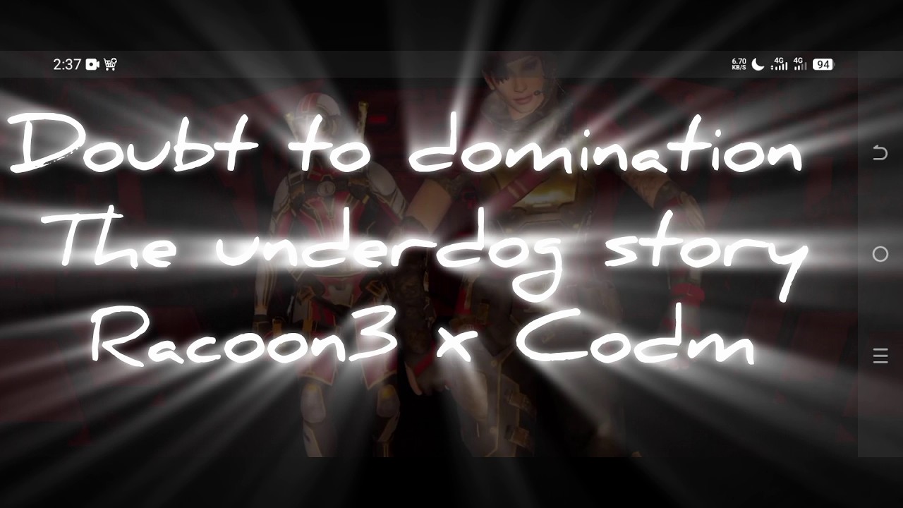 Doubt to domination-Motivational video Racoon3 x  Call of duty mobile