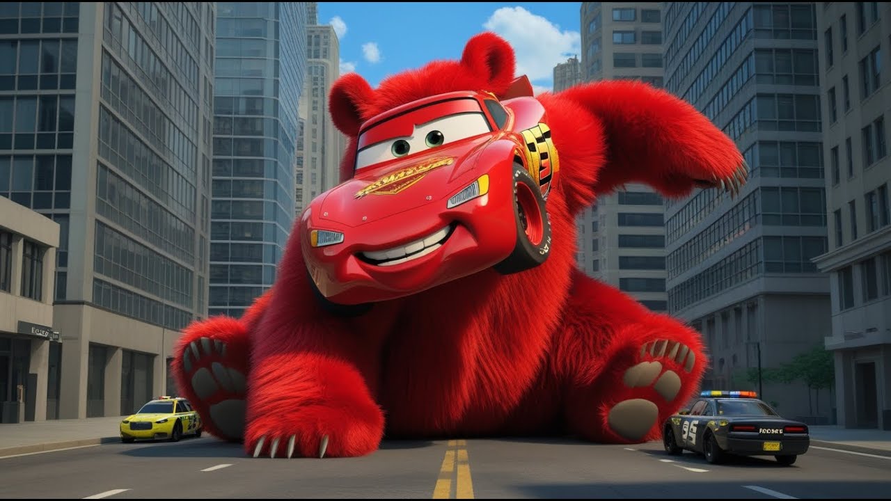 GIANT Bear MCQUEEN: What Are The Secrets Inside The MOMO Flying City?