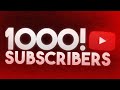 1000 Subscribers Thanks