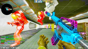 Counter Strike Global Offensive - Zombie Escape mod online gameplay on Space Flight map