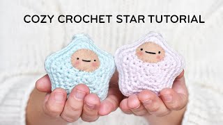 Crochet Star Ornament Pattern Tutorial • How to Crochet a Star Amigurumi