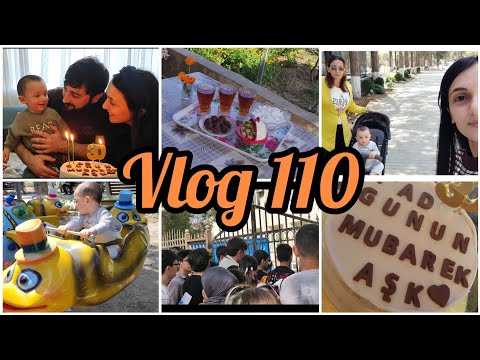 Yoldaşımın ad günü.Qonaq getdik.Baldızımın imtahanı.İsmayıl ilk dəfə atraksiona mindi.Vlog 110