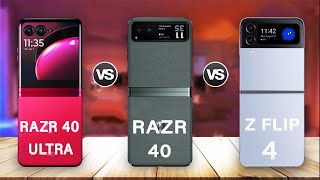 Motorola Razr 40 Vs Razr 40 Ultra Vs Samsung Galaxy Z Flip 4 | Razr 2023 Review Resimi