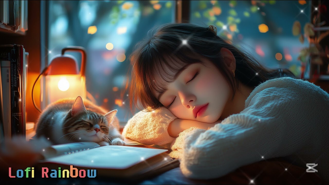 Playlist: Purring into Dreamland 🐱💝 | Chill study work music for all | Lofi Rainbow 🌈