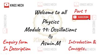 Module 14 Part 1 Introduction to oscillations and time