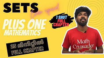 Plus one | Maths Kerala | SETS | Class XI | ONE SHOT | Chapter 1