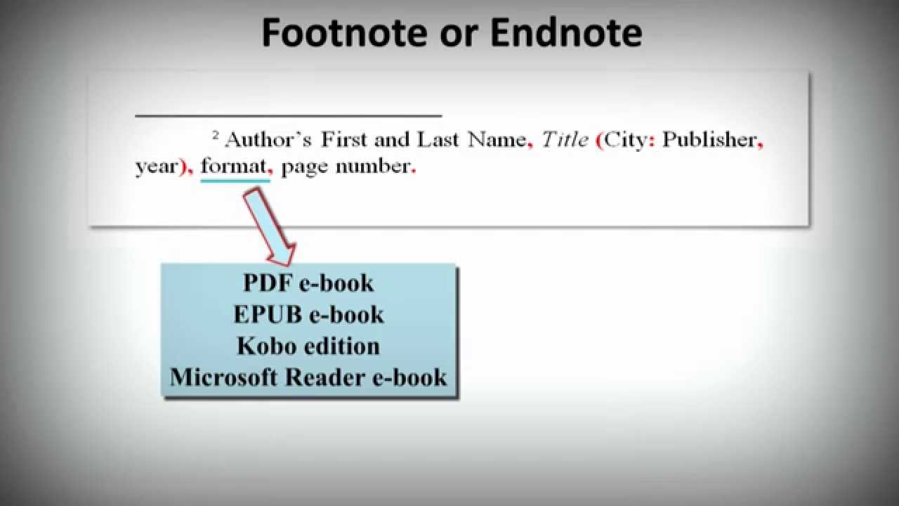 footnote endnote chicago style