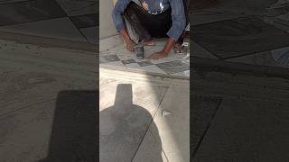 Door mat design making in the floor. youtube shorts rdxconstruction