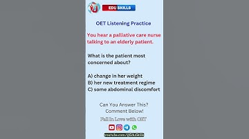 Edu Skills OET | Listening Practice | Boost Your Score : OET Made Easy