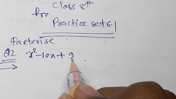 //27//Factorizationof Algebraic Expressions,Class 8th,Mathematics,Chapter 6,practice set 6.1 part 2