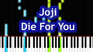 Joji - Die For You Piano Tutorial