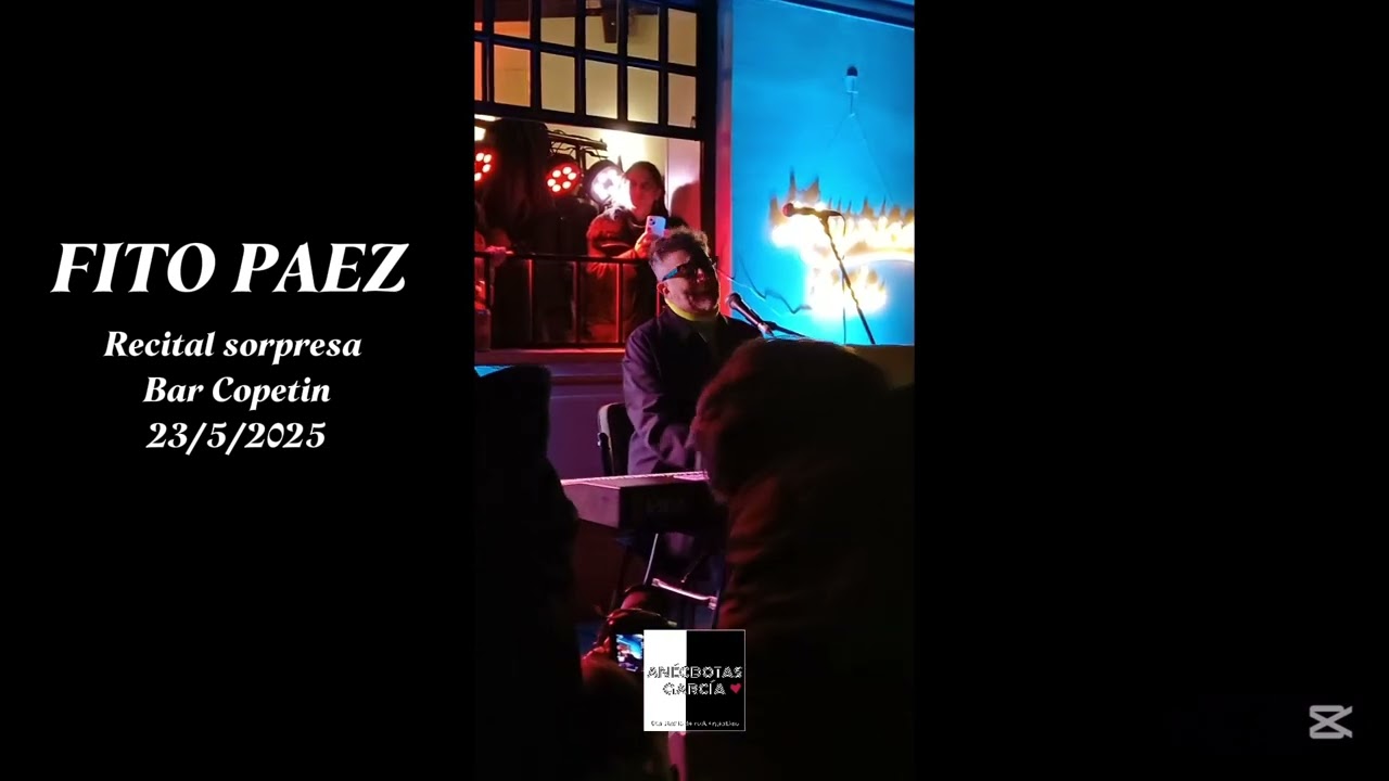 Fito Paez. Recital sorpresa en el Bar Copetin de Devoto. 23/5/25