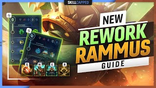 The Complete REWORK RAMMUS Guide - Jungle Clear, Build, & Combos ! - League of Legends Season 11