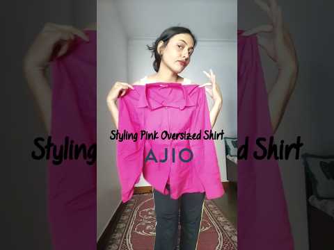 Ajio Oversize Shirt Haul #ajio #viral #youtubeshorts #ajiohaul #ashortaday #oversizedshirt