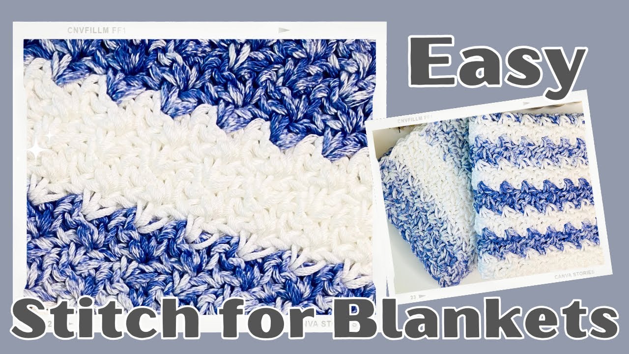 How to Crochet the Wattle Stitch - The Easiest Stitch for Blankets!