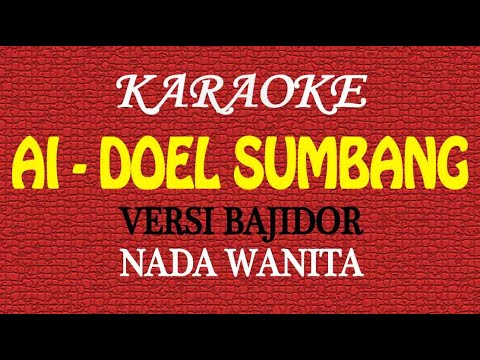 KARAOKE AI - DOEL SUMBANG - NADA WANITA - YouTube