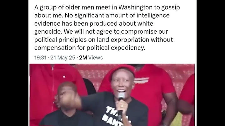 EFF President Julius Malema responds to USA President Donald Trump