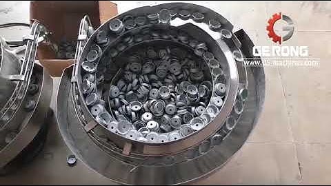 Plastic cover cap automatic vibration sorting feeding machine