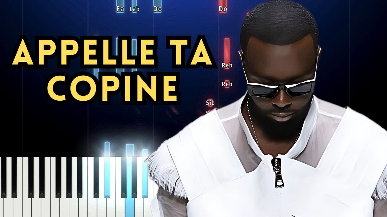 GIMS - Appelle ta copine | Piano Tutorial + Instru FACILE