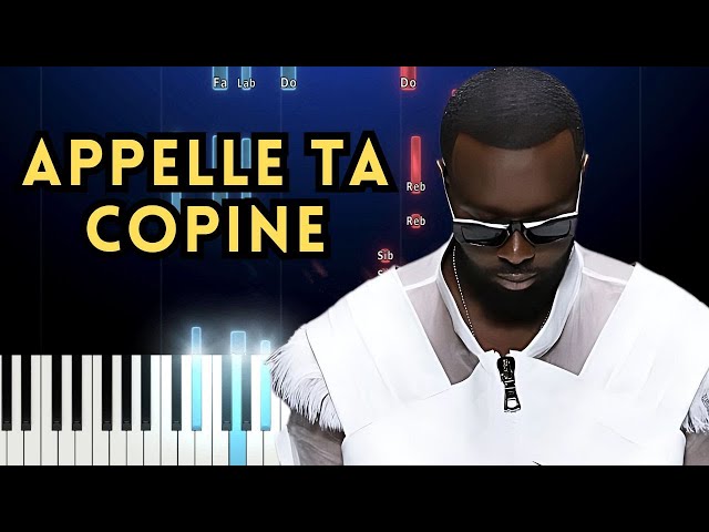 GIMS - Appelle ta copine | Piano Tutorial + Instru FACILE