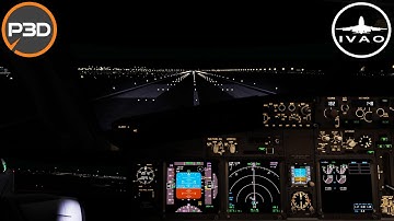 P3Dv5 - IVAO NEW VOICE CLIENT! | Full approach with ATC