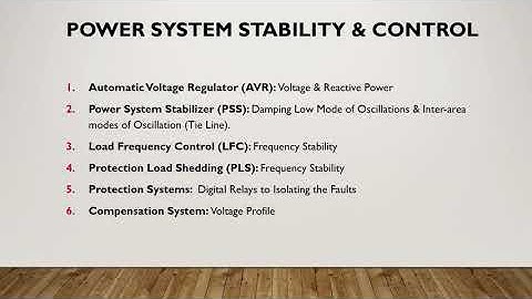 Power System Stability Definition by  Dr. Tawfiq H. Elmenfy