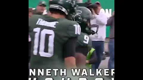 Kenneth Walker INCREDIBLE touchdown vs. Michigan 😱🔥