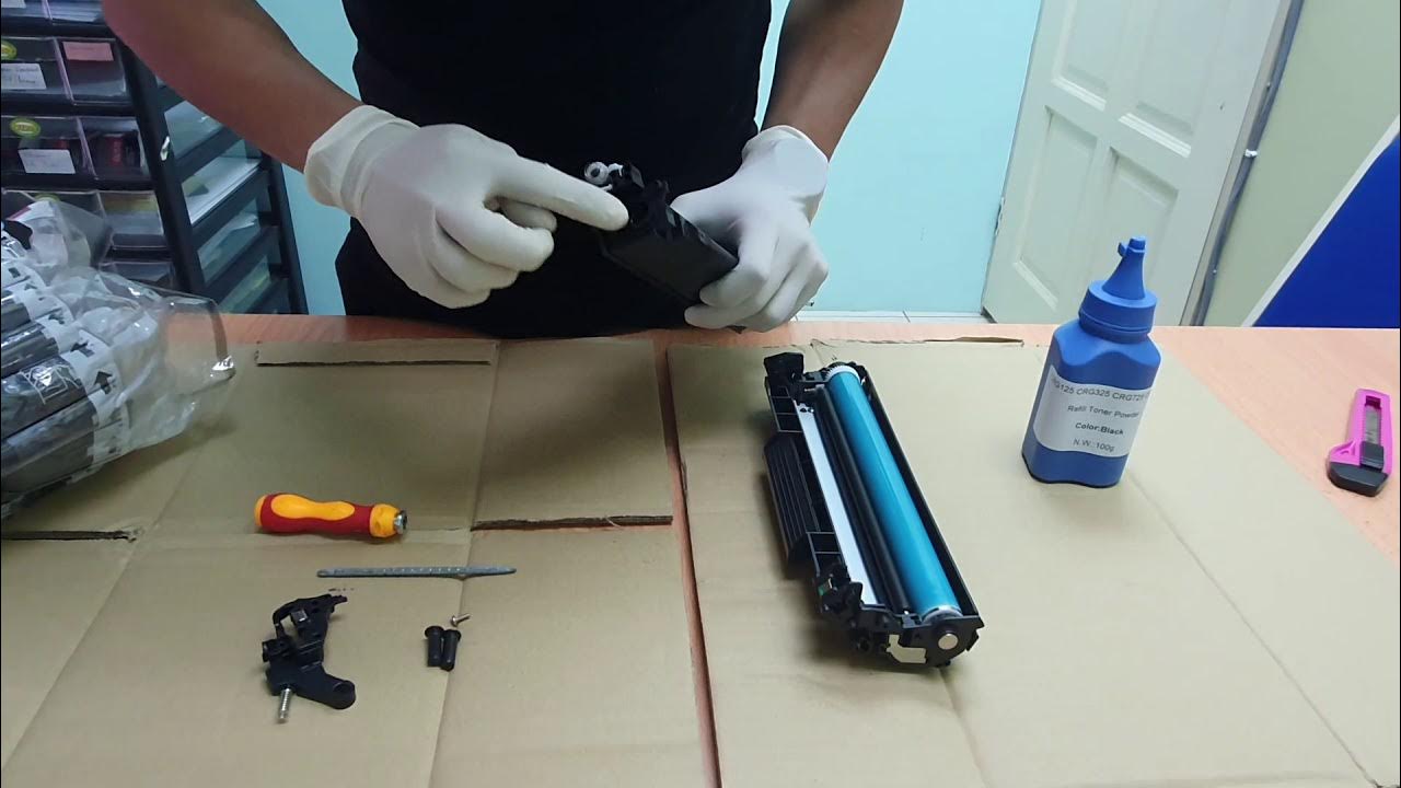 TUTORIAL (EP1) 5 MINUTE HP LASERJET P1102 TONER REFILL. YouTube