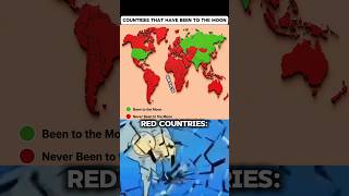 Countries That Have Been to the Moon!! 🤯🌕 (Countries Comparison Map) #shorts #geography #countries