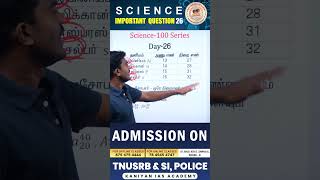 TNUSRB SCIENCE IMPORTANT QUESTION | DAY-26 | #tnusrb #policesubinspector #kaniyanbooks #science