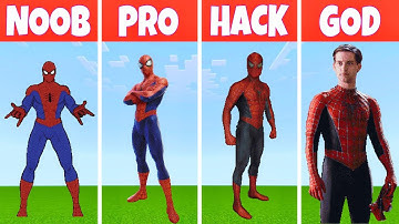 Spiderman  Noob vs Pro vs Hacker vs God || Spiderman  Pixel Art  In Minecraft  || #spiderman
