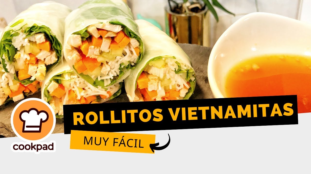 Cómo hacer Rollitos vietnamitas de oblea de arroz. Receta paso a paso -  Cocinando Entre Olivos