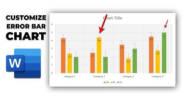 How to customize error bar of chart in word
