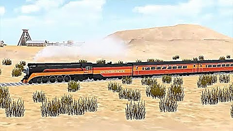 Train Sim - Desert Using Southern Pacific 4449 - Simulasi Kereta Api