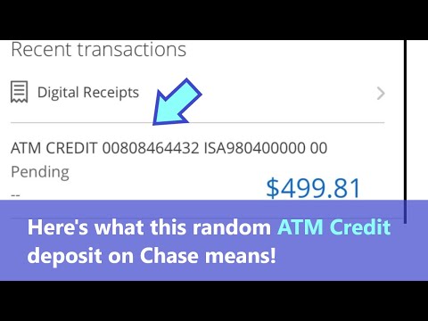 What Is Atm Credit From Chase