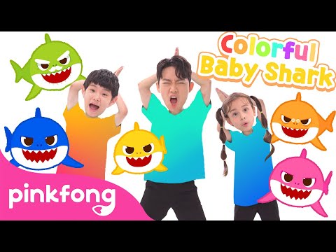 Colorful Baby Shark 🦈 | Hoi's Playground | Learn Colors | Dance Along | Pinkfong Songs for Kids
