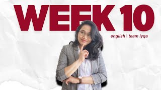 CSE 2026 (Verbal Reasoning) - Week 10 Compilation | Team Lyqa Study Outline