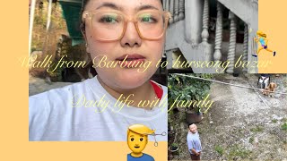 Daily life at home with family ❤️chose to walk 6kms to kurseong bazar🤧their personal hairstylist 😁