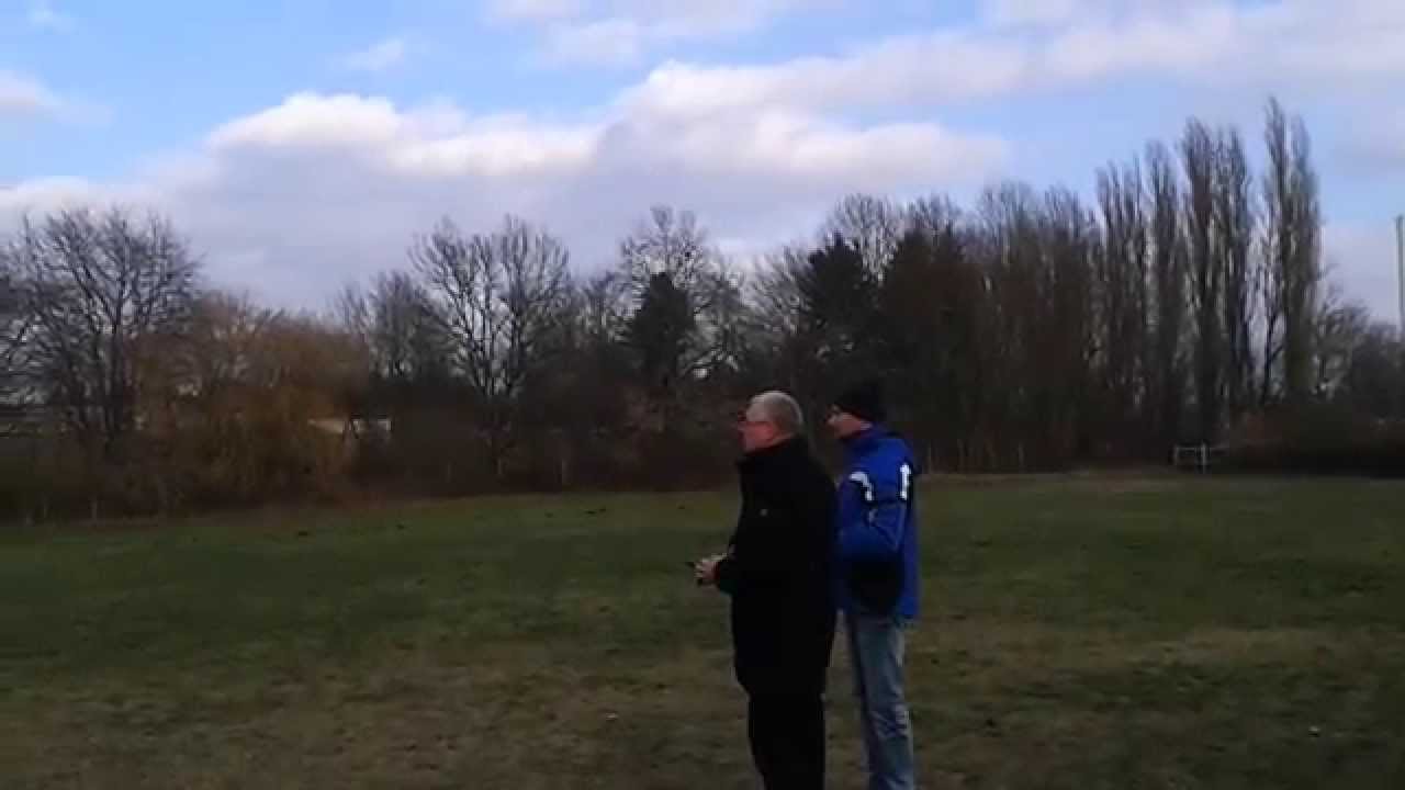 First flight by the owner of Goblin380. With secret pilot exchange.