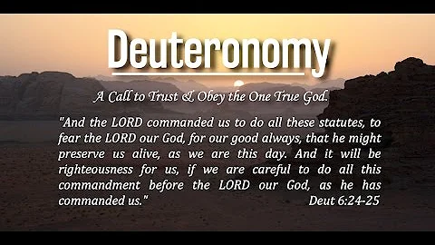 Deuteronomy 6:10-25: "Take Care Lest You Forget"