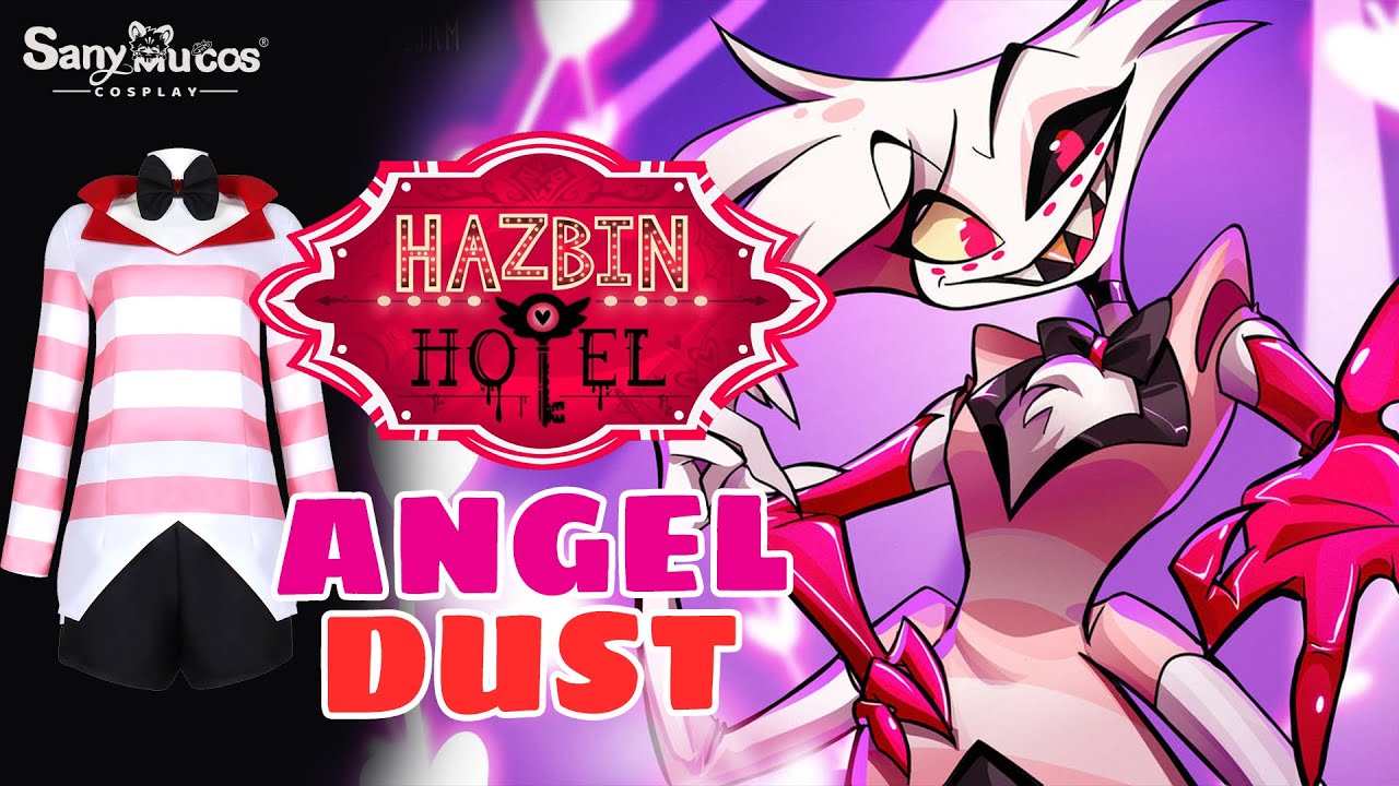 【SanyMuCos】Hazbin Hotel Angel Dust Cosplay Costume Plus Size Detail Show